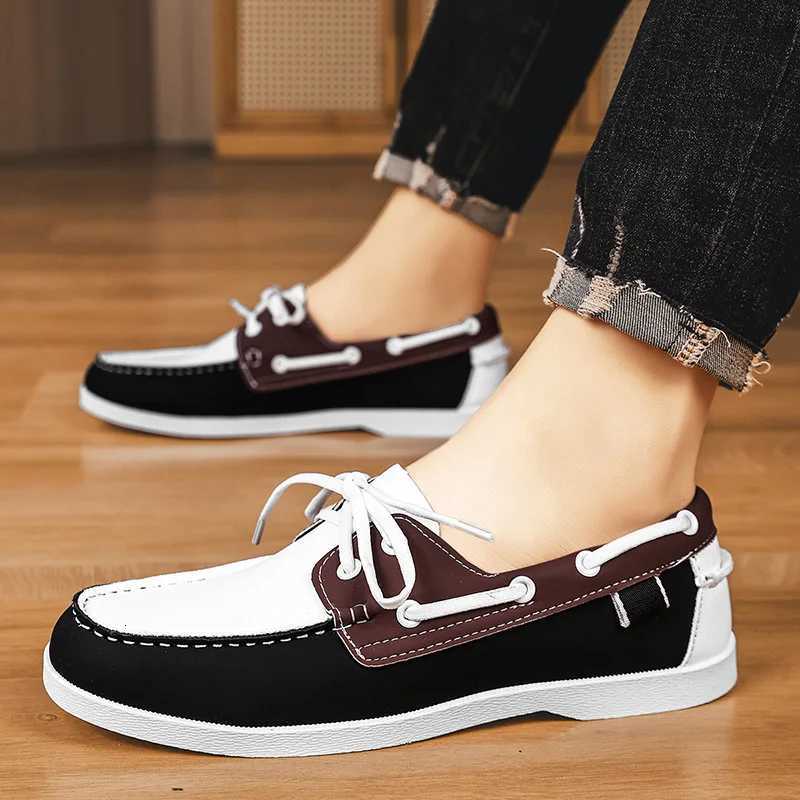 HKDQ Retro Mens Loafers Business Casual Leather Shoes For Men Large Size 40-48 Original Fashion Driving Footwear Men Boat Shoes W250716