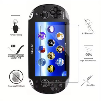 For PSV1000/PSV2000 HD Screen Protector Tempered Glass With Back Protective Film Guard Scratch Resistant For PlayStation Vita