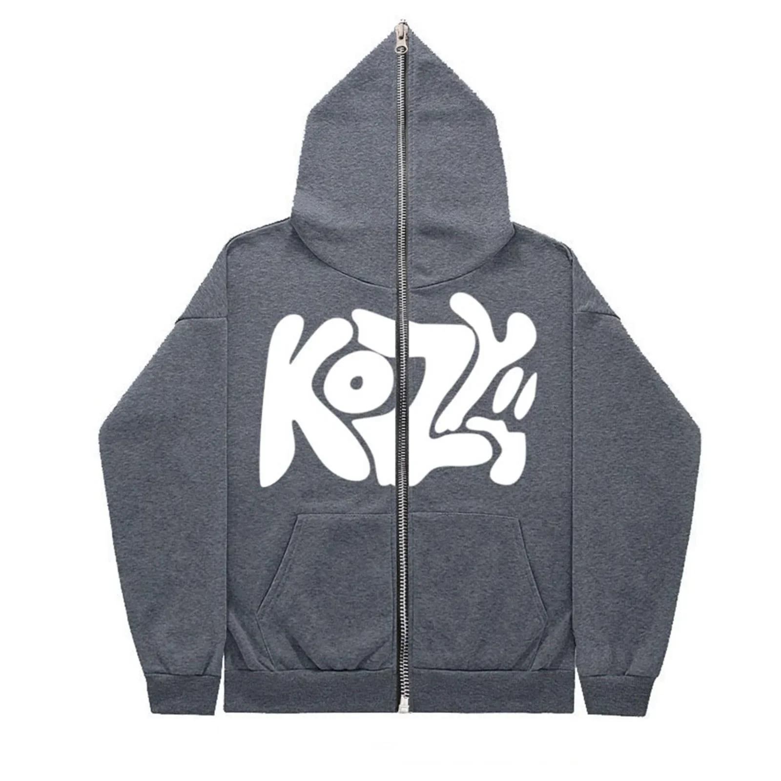 unisex fashionable full zip hoodie casual zipper hoodie print pattern balances fashion and functionality Size S-3XL 250716