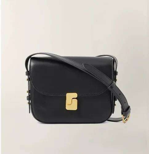 French Niche New Genuine Leather Tofu Women's Single Shoulder Crossbody Small Square Commuting Bag Women