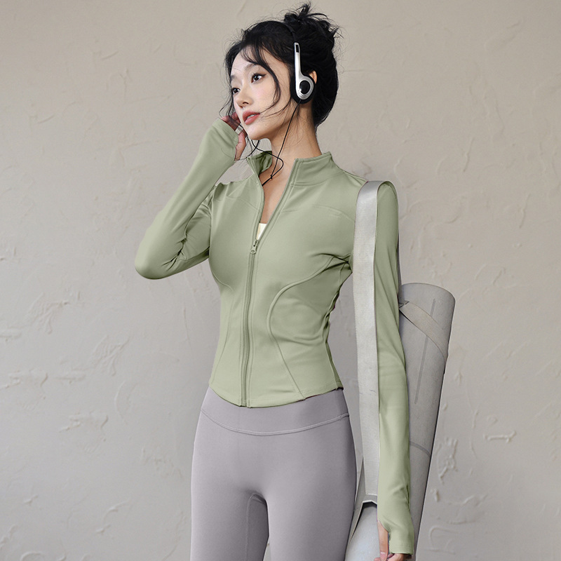 Women's Yoga Gold Zipper Set and Long Sleeve Jacket Shorts Pants Sports Shaping Tight Fitness Yoga pants sportswear sports pants
