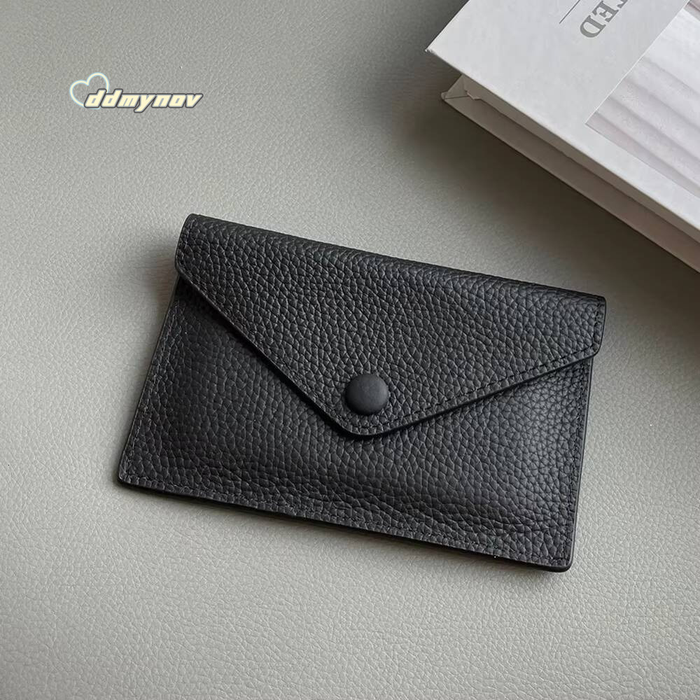 Luxury Genuine Leather Holder Fashion Mini Short Envelope Women Wallet Korean Japan Money Bag Credit Card Case Lady Purse ddmynov