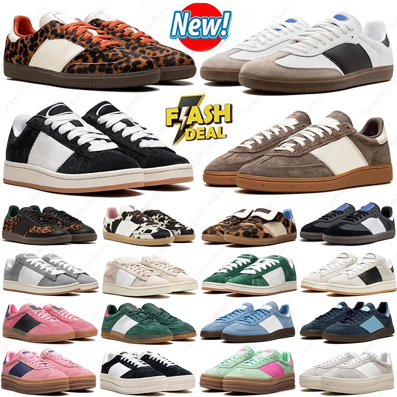 Free Shipping Casual campuses 00s Shoes Leopard Designer Sneakers Men Women Black White Gum Sky Blue Beige Dark Green Scarlet Pink Purple Mens Trainers