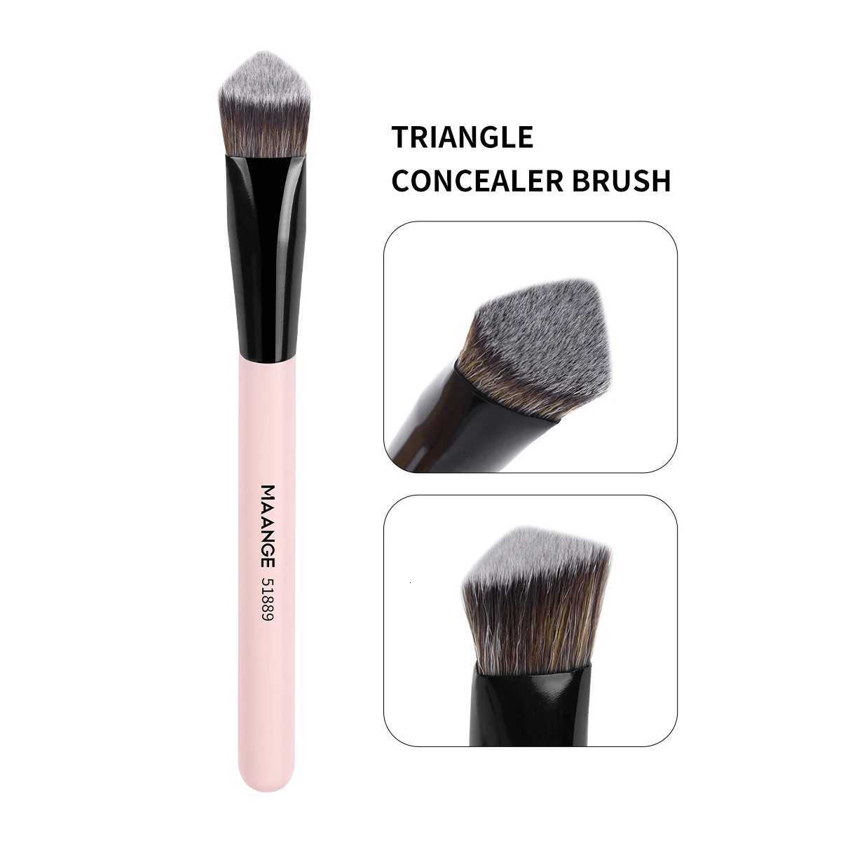 1ANGE Makeup Brush Triangle Top Brush Details for Highlight Conceal Cosmetics Blending Brush Soft Bristle for Travel Gift XJ2500716