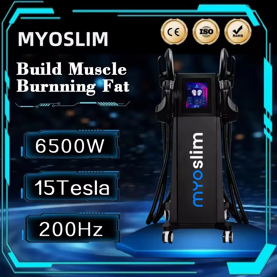 15 Tesla 200HZ MYOSLIM EMS Body Sculpting Machine Sculpt Muscle Stimulation Fat Remova Butt Build Slimming RF