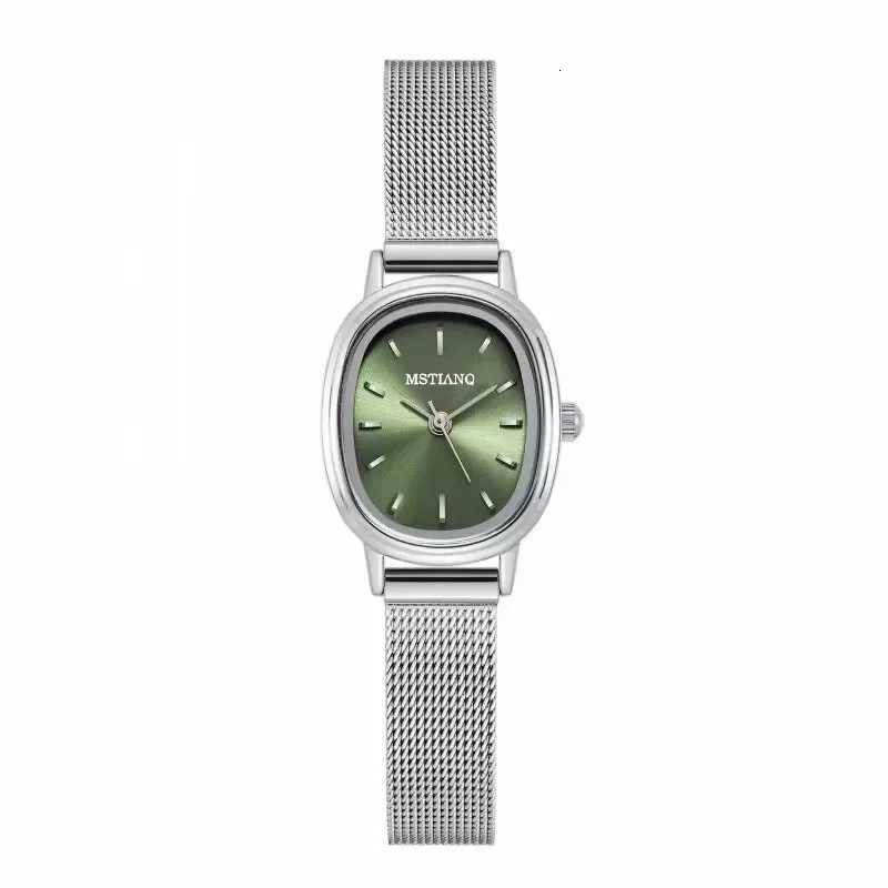 Small Oval Dial Green Simple Stainless Steel Ladies Wristwatches Brand Wen Luxury Gift Quartz Dropshipping Y250715