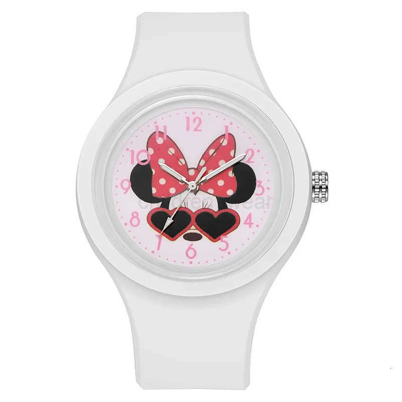 Disney Minnie Mouse Children Watch Mickey Minnie Mouse Anime Figure Watches Children Cartoon Quartz Watches for Girls Gifts W20250716