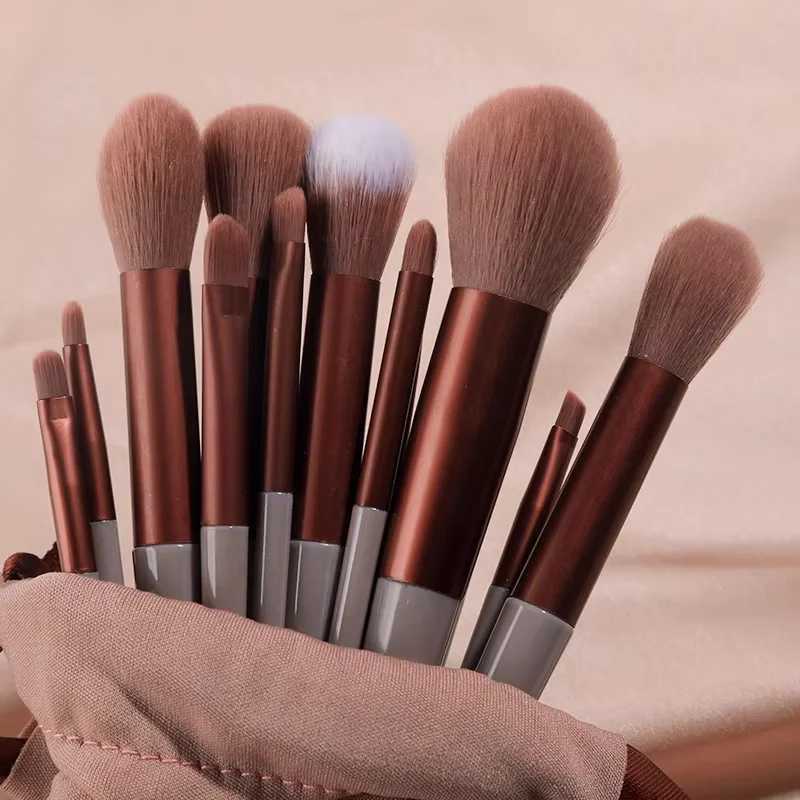 1/13PCS Soft Fluffy Makeup Brushes Set for Cosmetics Foundation Blush Powder Eyeshadow Kabuki Blending Makeup Brush Beauty Tool XJ2500716