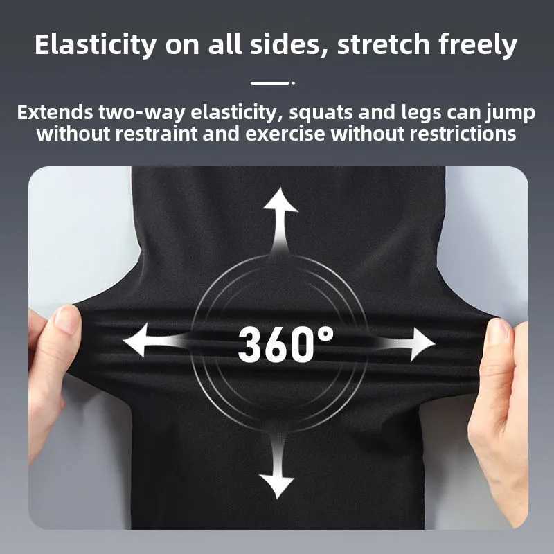 Mens Sweatpants Lightweight Athletic Ice Silk Quick-Dry Loose-Fit Running Fitness Trousers Straight-Leg Breathable Pants Men y250716