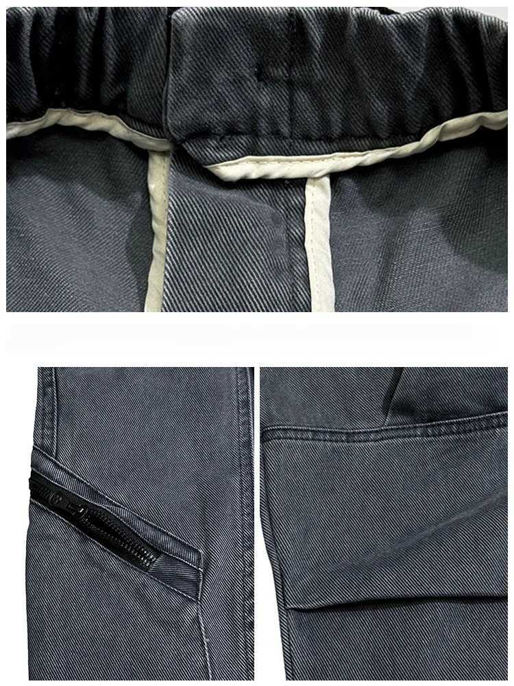 American Streetwear Multi-Pocket Cargo Pants Men High Quality Fashion Baggy Pants Plus Size Black Army Straight-Leg Trousers y250716
