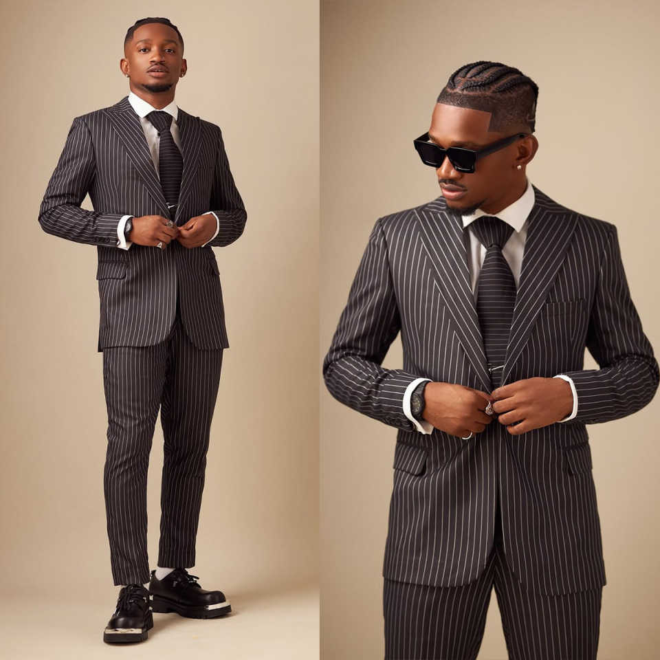 Simple Pinstripe Wedding Tuxedos 2 Piece Set Jacket Pants One Button Men Suit Peaked Lapel Groom Wear Suits Customized