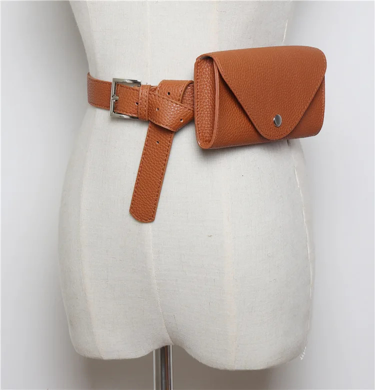 Waist Bag PU Leather Fanny Pack Femal Belt Phone Pouch Small Chest Pack Bags Vintage Women Belt Messenger Bags 250714