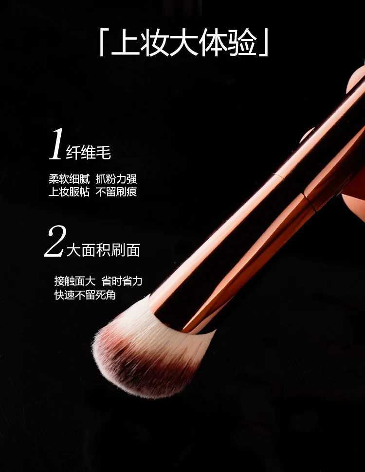 1pc Quick Angled Foundation Makeup Brushes Concealer Liquid Foundation Make-up Brush Exquisite Beauty Tool Metal Handle XJ2500716