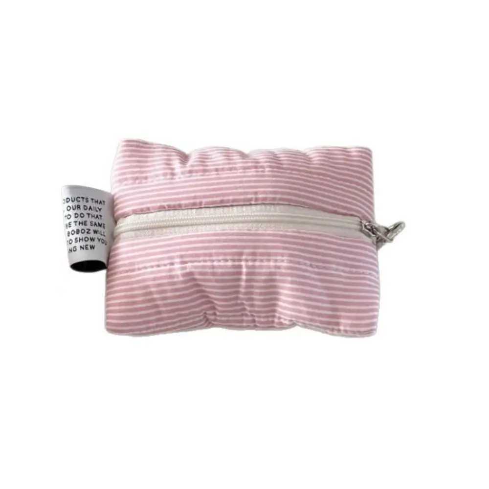 Creative Stripe Coin Purse Large Capacity Mini Card Holder Portable with Zipper Storage Bag