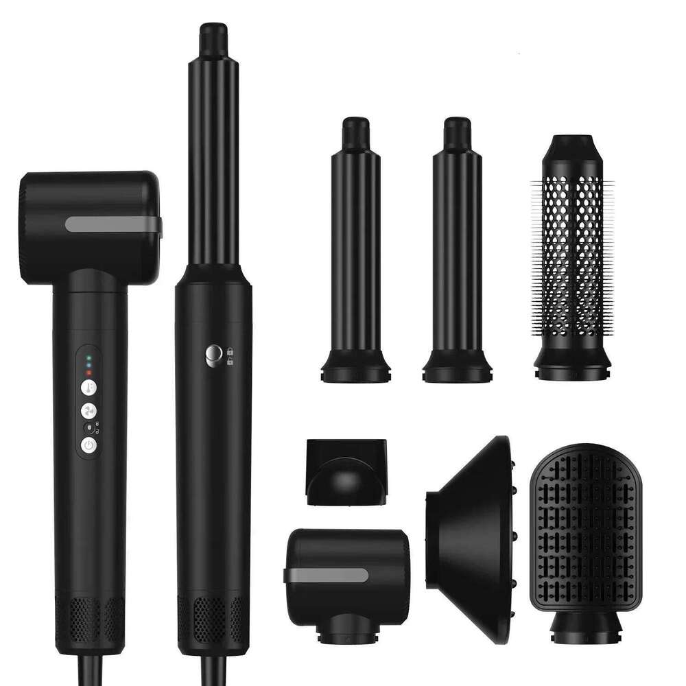 7-In-1 Household Hairdrier Comb Straightening Curling Iron Cold Hot Air Blow Dryer Salon Tool Accessories