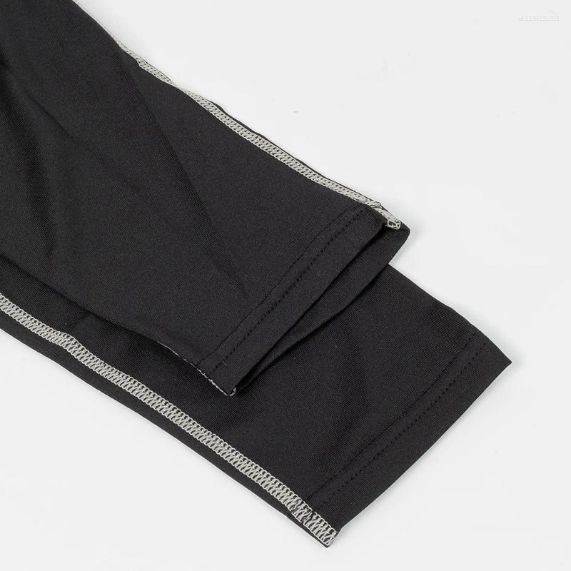 Men's T Shirts Workout Compression Shirt Quick Dry Running T-shirt Turtleneck Long Sleeve Rash Guard Gym Base Layer Athletic Undershirt