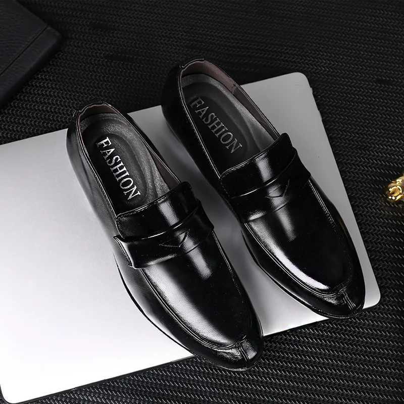 Handmade Leather Men Dress Shoes Fashion Party And Wedding MenS Loafers Casual Shoes Men Driving Shoes Y250715