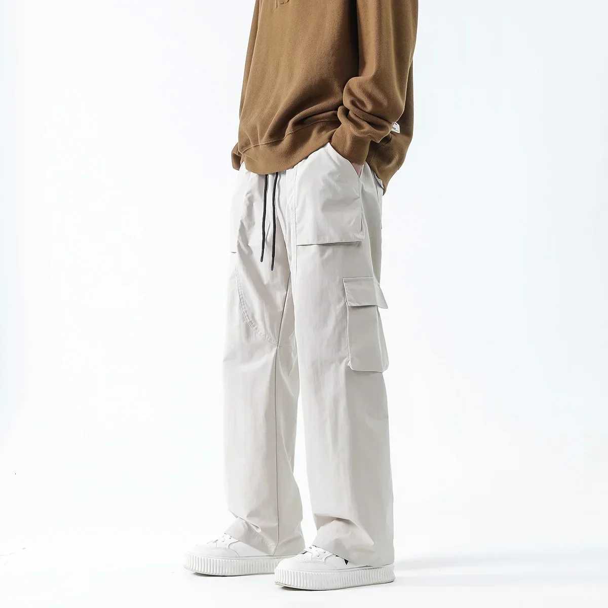 Streetwear Hip Hop Joggers Cargo Pants Men Multi-Pocket Elastic Waist Harem Trousers Male Harajuku Casual Woman Sweatpants y250716