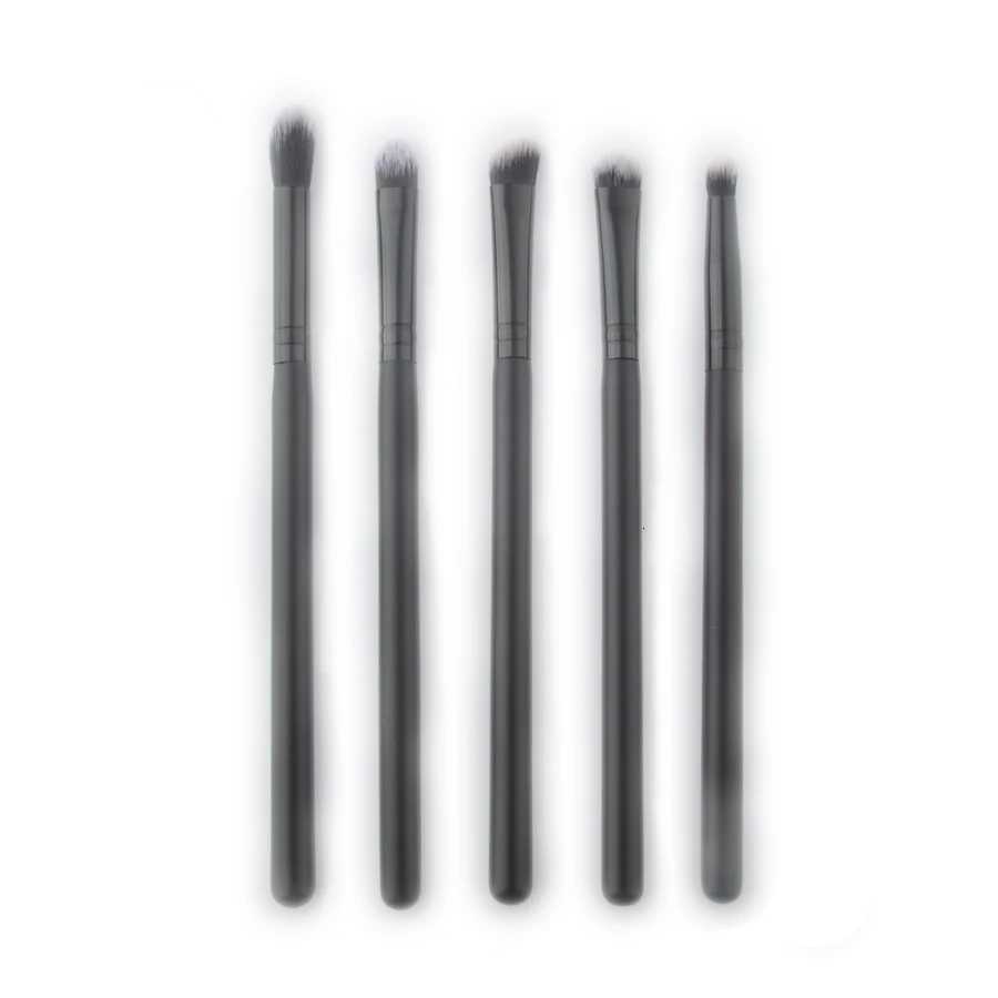 5pcs/set Eye Makeup Brushes Basic Eyeshadow Makeup Brushes Black Eyeshadow Smudge Crease Cosmetic Tools XJ2500716