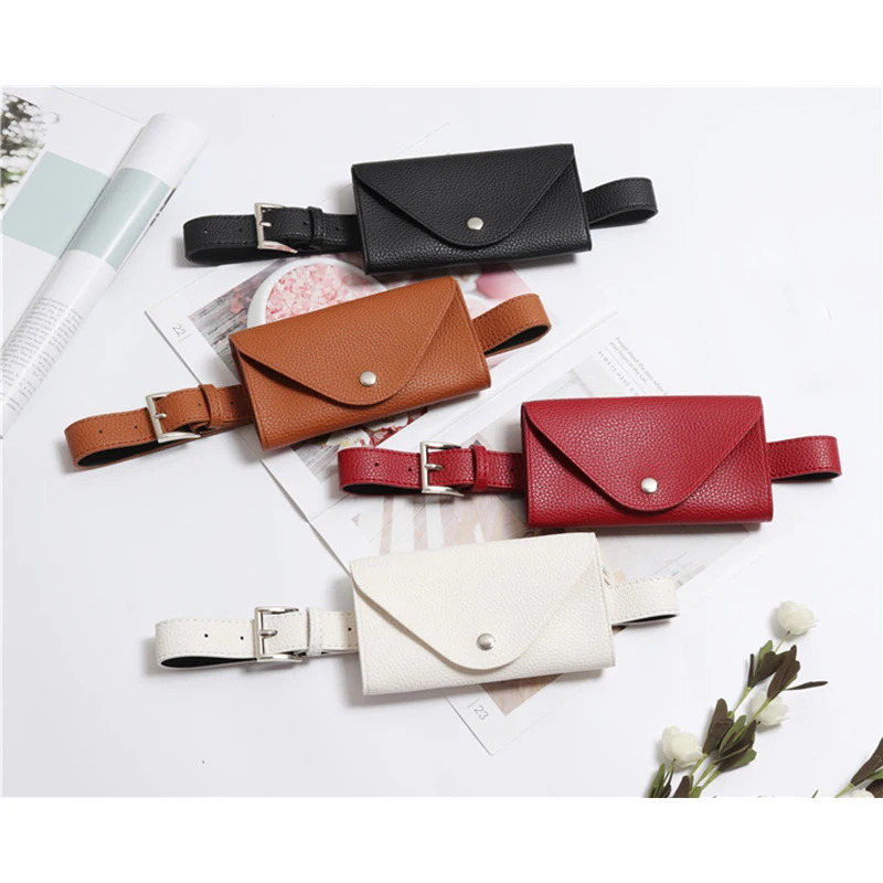 Waist Bag PU Leather Fanny Pack Femal Belt Phone Pouch Small Chest Pack Bags Vintage Women Belt Messenger Bags 250714
