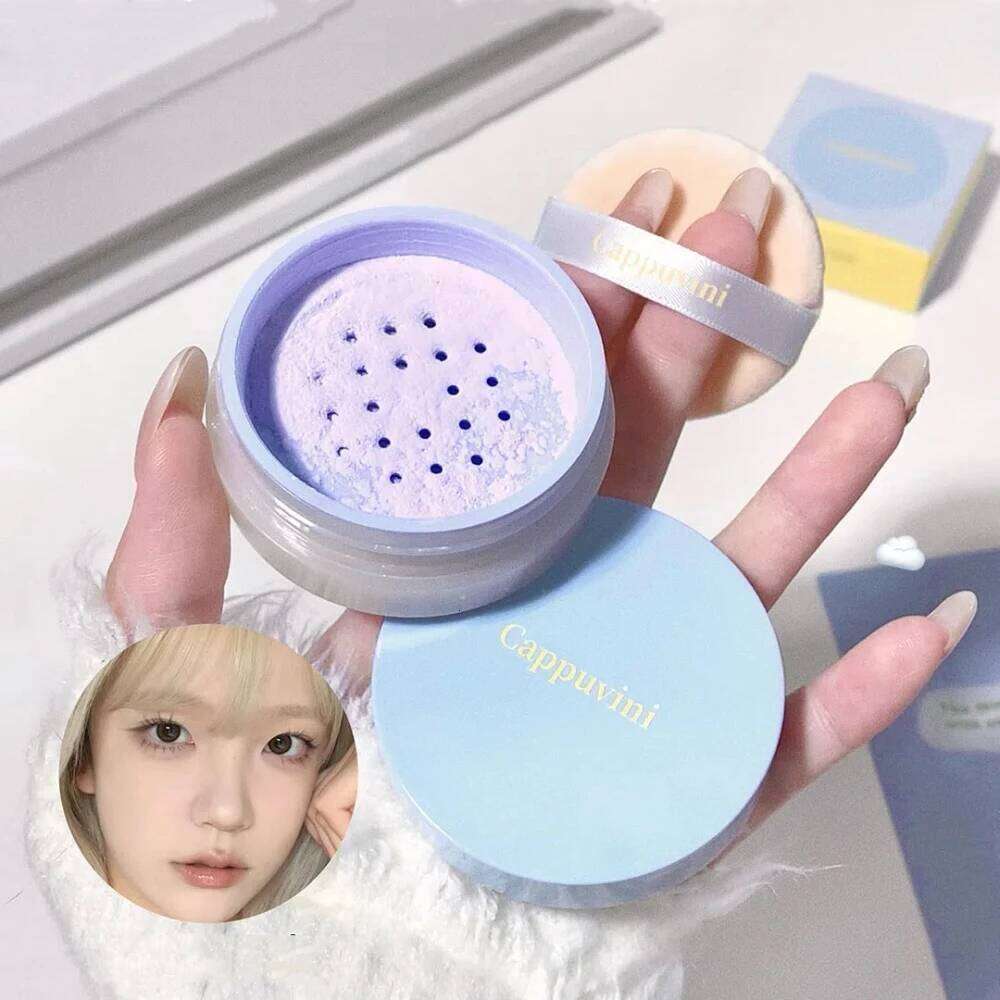 ple Pink Makeup Loose Natural Face Finishing Long Lasting Oil-control Waterproof Matte Setting Powder X250716