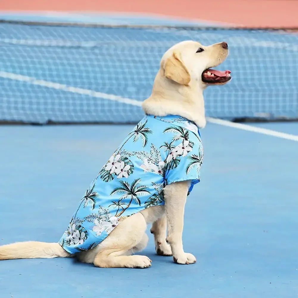 5XL5XL Hawaii Style Cute Summer Tshirts Comfortable Printed Pet Shirt For Medium Large Dog Puppy Clothes Products 250711