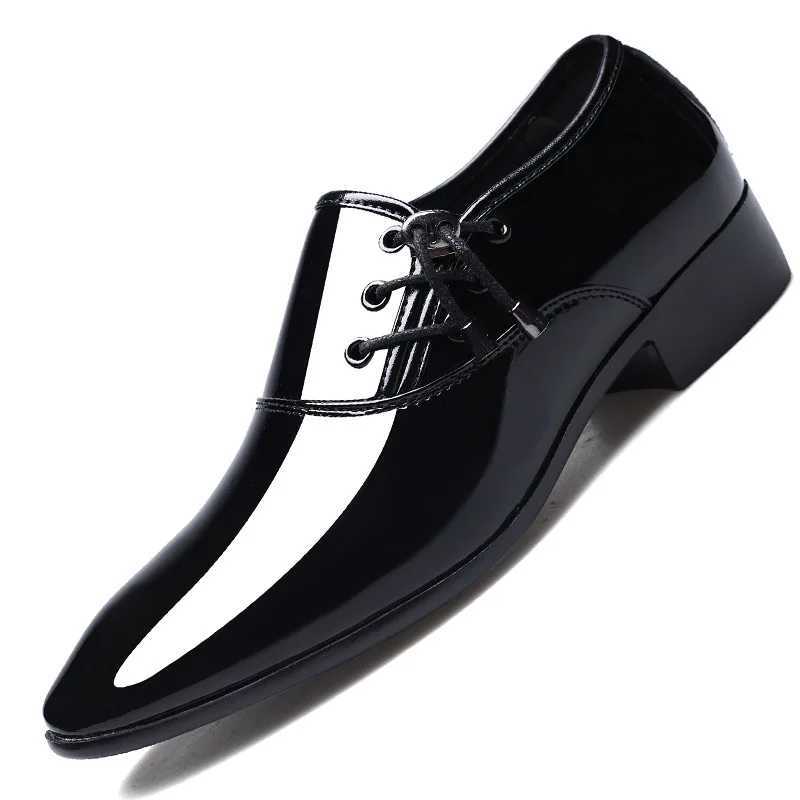 Dress Shoes Men Oxford Patent Leather Mens Dress Shoes Business Shoes Men Oxford Leather Formal Business Shoes for Men 89 Y250715