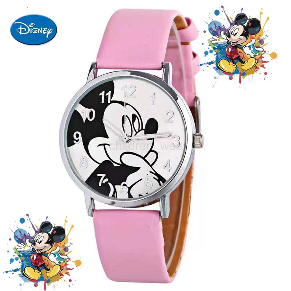 Disney Mickey Cartoon Childrens Watch Boys and Girls Cute Watch Student Quartz Wrist Watch Birthday Gift W20250716