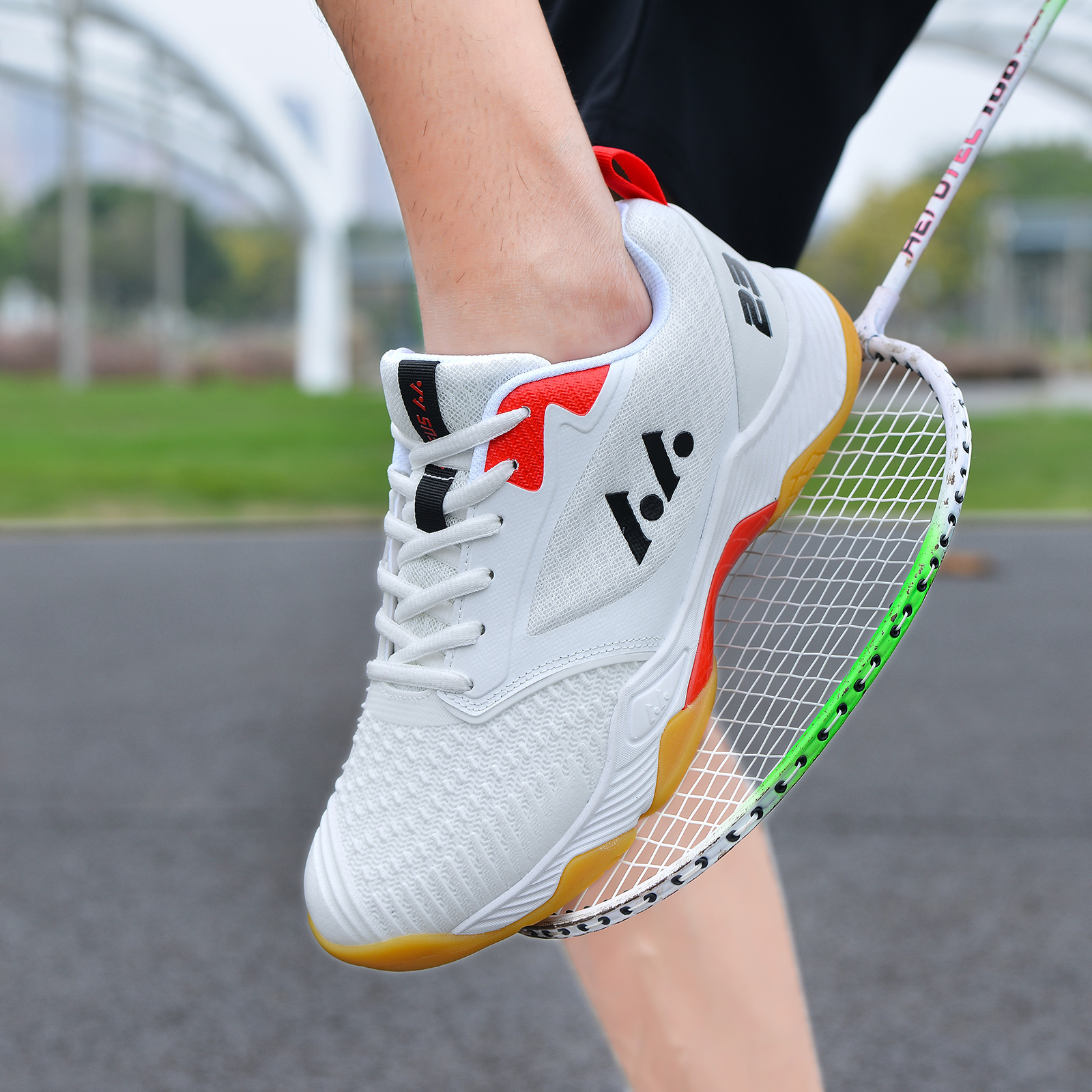 2025 men's Carbon Plate Badminton Shoes Super Lightweight Fourth Generation Professional Badminton Tennis Competition Training Shoes