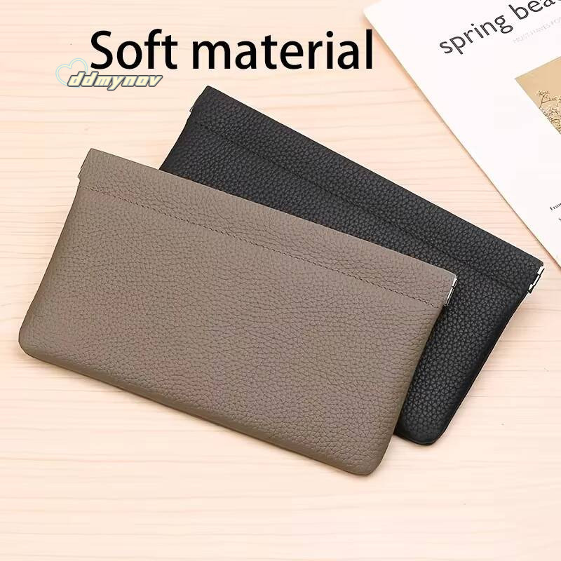 Real Cowhide, Long Wallet, Passport, Drivers License, Document Holder, Data Cable, Cosmetic Bag, Storage wallets for women ddmynov