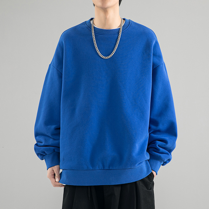 Men's Hoodie Spring Autumn Ins Trendy Brand Versatile New Loose Youth Base Casual Solid Color Jacket