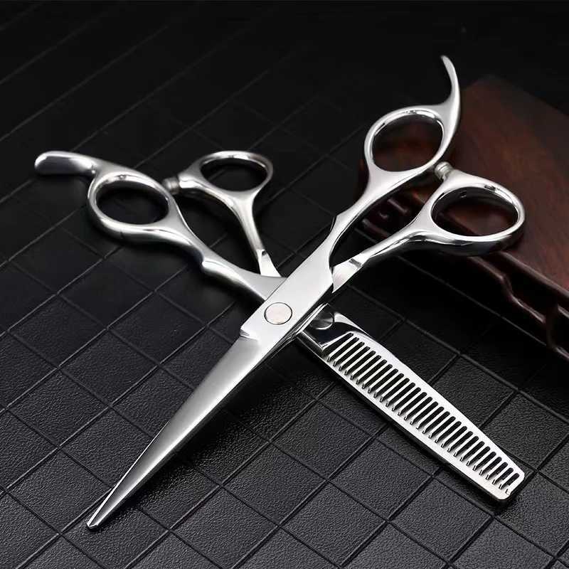 Professional Salon 6.0 Barber Scissor Hair Scissors Hairdressing CuttingThinning Shears Set W250716