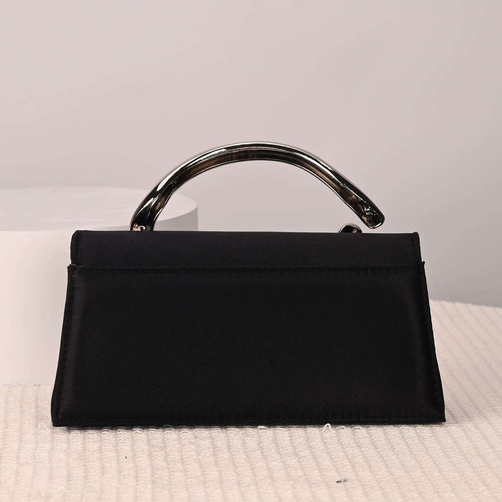 2025 New French Style Handbag Small Square Niche Fashion Personality Shoulder Satin Crossbody Women's Bag Hot