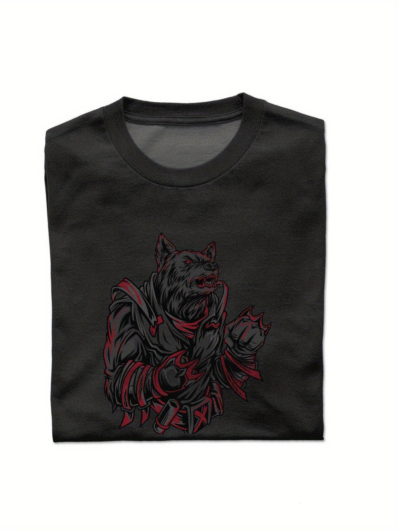 VogueEpoch T Shirts Short sleeve black Cotton 180g Men Graphics Adult S-3XL tiger White Round collar Wed 02