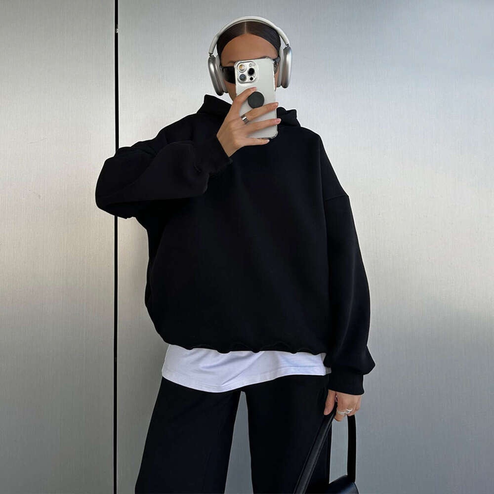 Autumn Winter New Women's Casual Comfortable Sports Style Hoodie And Jogger Pants Sweatshirt Set B5