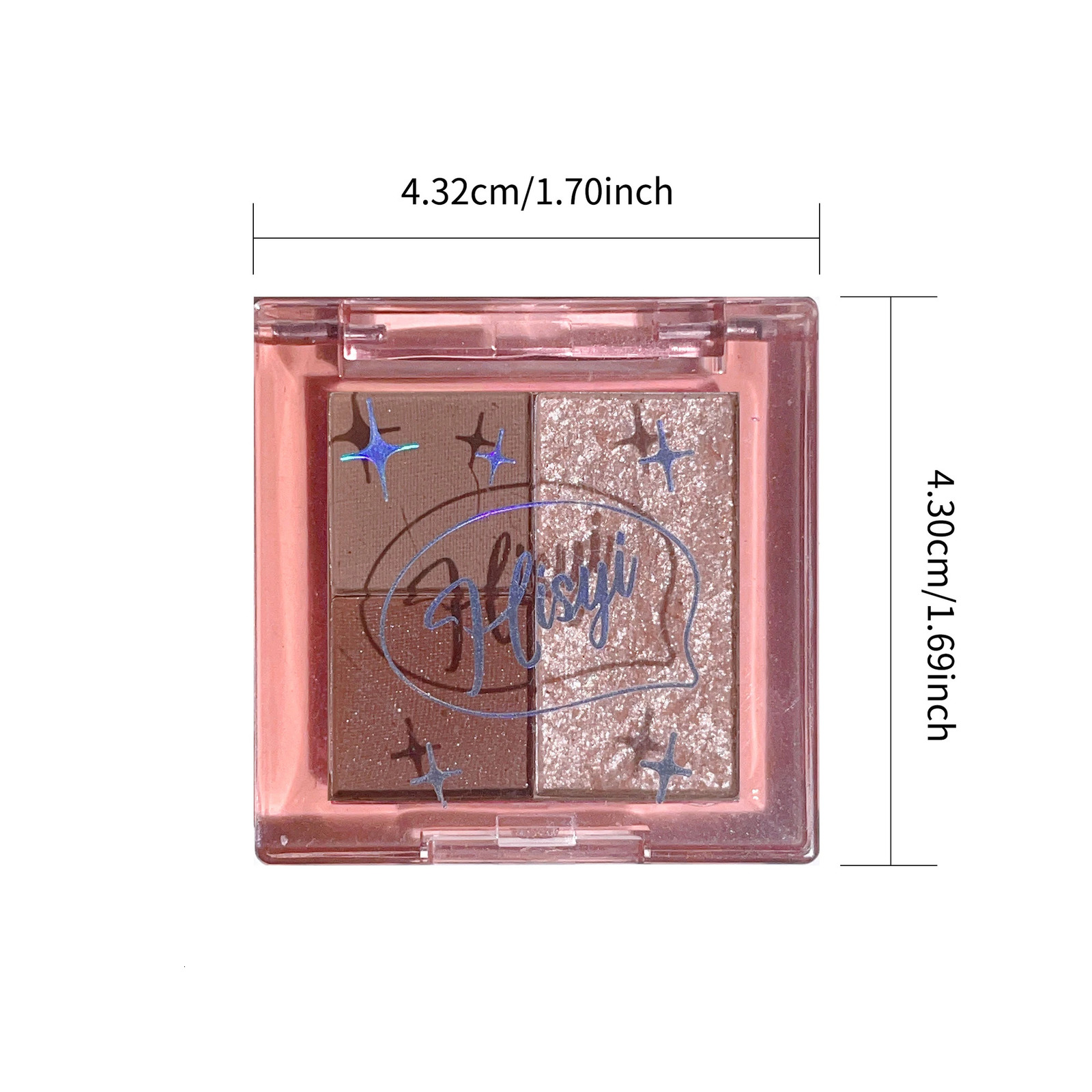 3-Color Eyeshadow Palette Compact Lightweight Matte Glitter Earthy Nude Tones Highly Pigmented Smudge-Proof Make up 250712