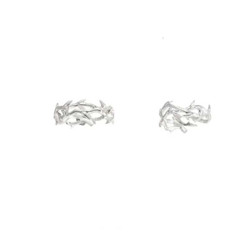 Vintage Ins Style Adherence Mens and Womens Rings with Branches Thorns Couples Ring Gifts Fashion and Personality Y2k S250716
