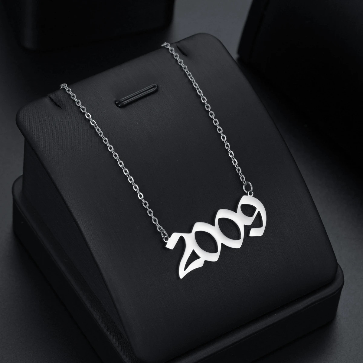 Stainless Steel Birth Year Necklaces For Women Men Gold Silver Color Neck Chain Choker Male Female Pendant Necklace Jewelry 250805