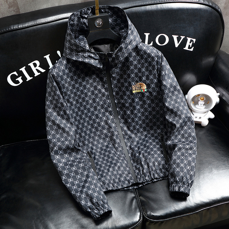 Designer free shipping mens casual jacket youth thin spring clothing widened and enlarged comfortable sun protection clothing