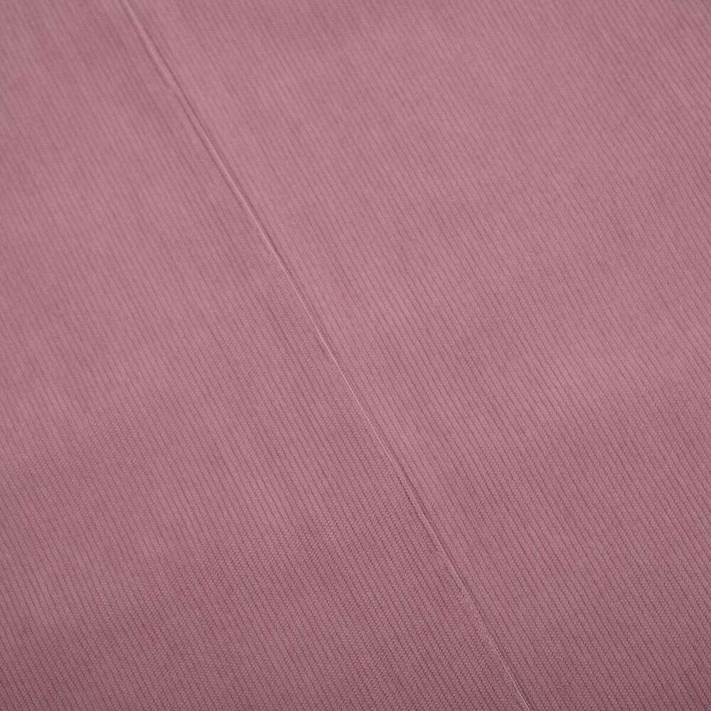 Corduroy Mid-Length Spring Summer Elegant Commuter Loose Turn-Down Collar Button Dress B5