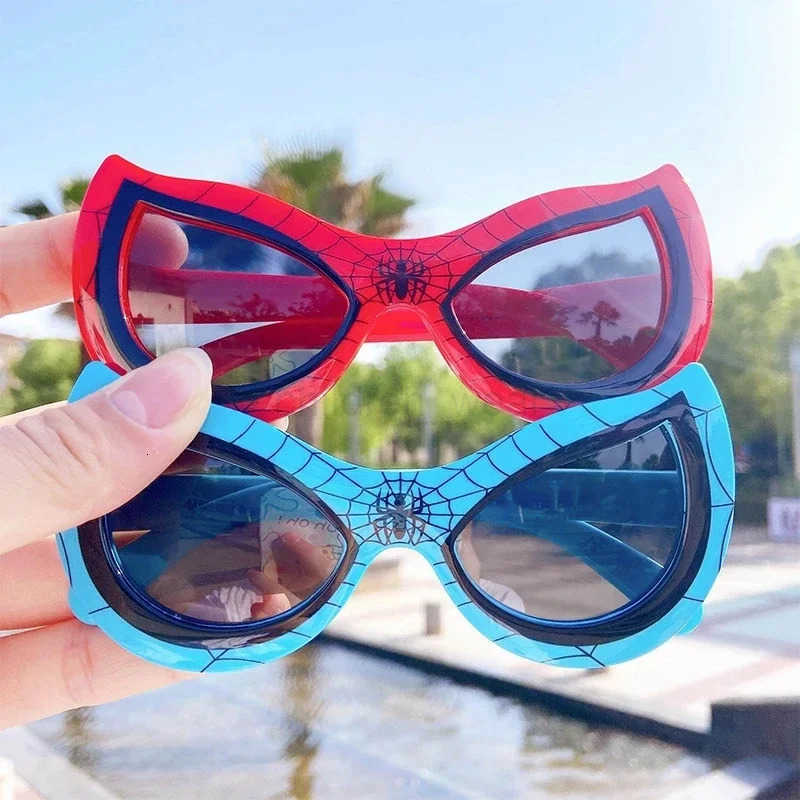 Disney NEW Disney Spiderman Sunglasses Plastic Action Toys Figure Anime Spider Cartoon Fashion Sunglasses Cute Gifts For Kids Toys W20250716