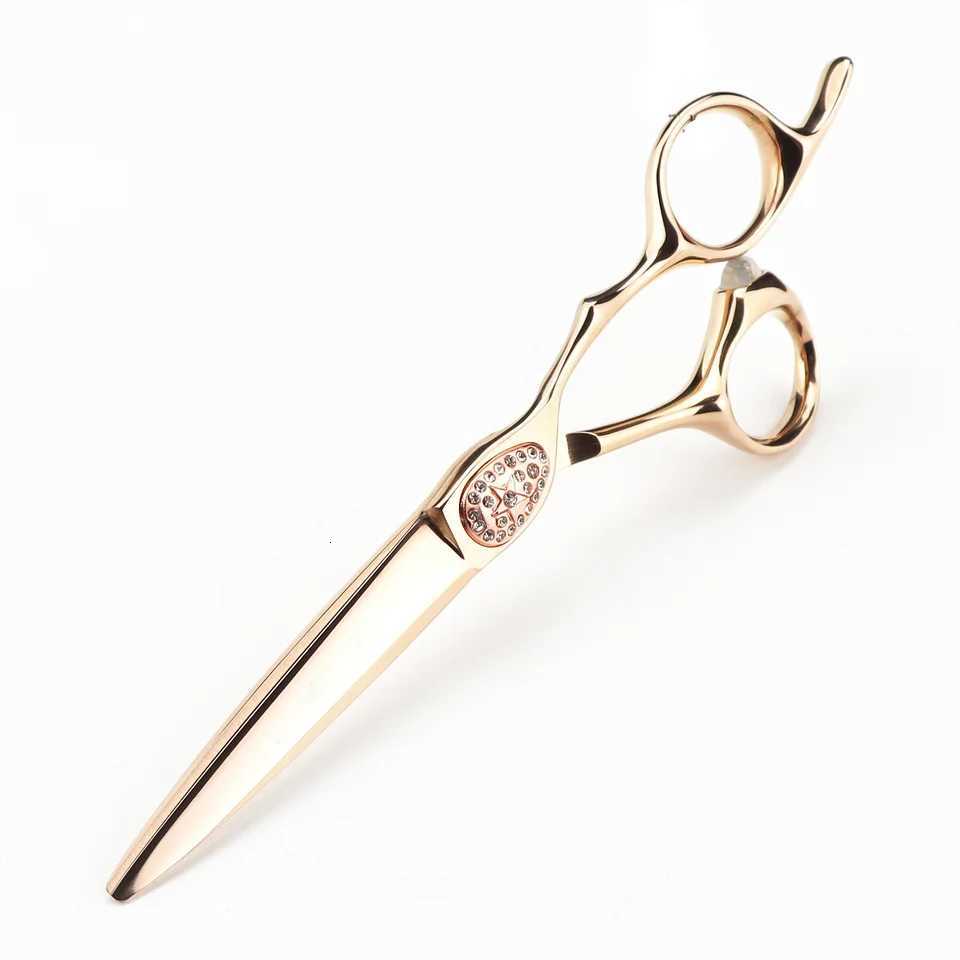 Japan 440c Professional Hairdressing Scissors 6 inch Barber Sharp Scissor Hair Stylist Dedicated Hair Scissors Sets Rose Gold W250716