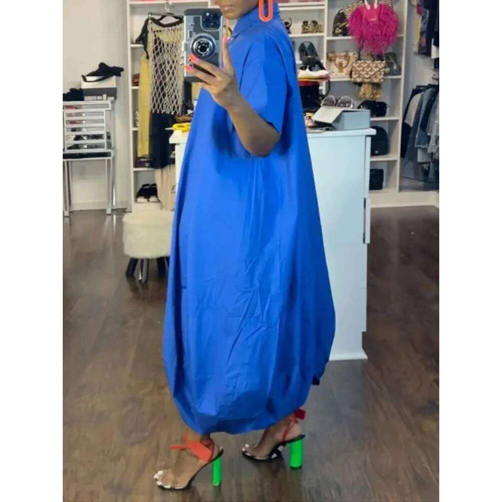 Onecozyday Women's Summer Loose Fit Jumpsuit Solid Color Lapel Collar Short Sleeves Buttoned Playsuit Casual Streetwear Romper
