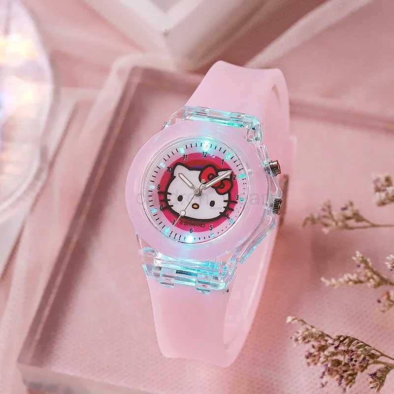 Disney Mickey Children Watches Girls Color Light Source Silicone Princess Elsa Kids Watch Boys Gift Wrist Clock W20250716