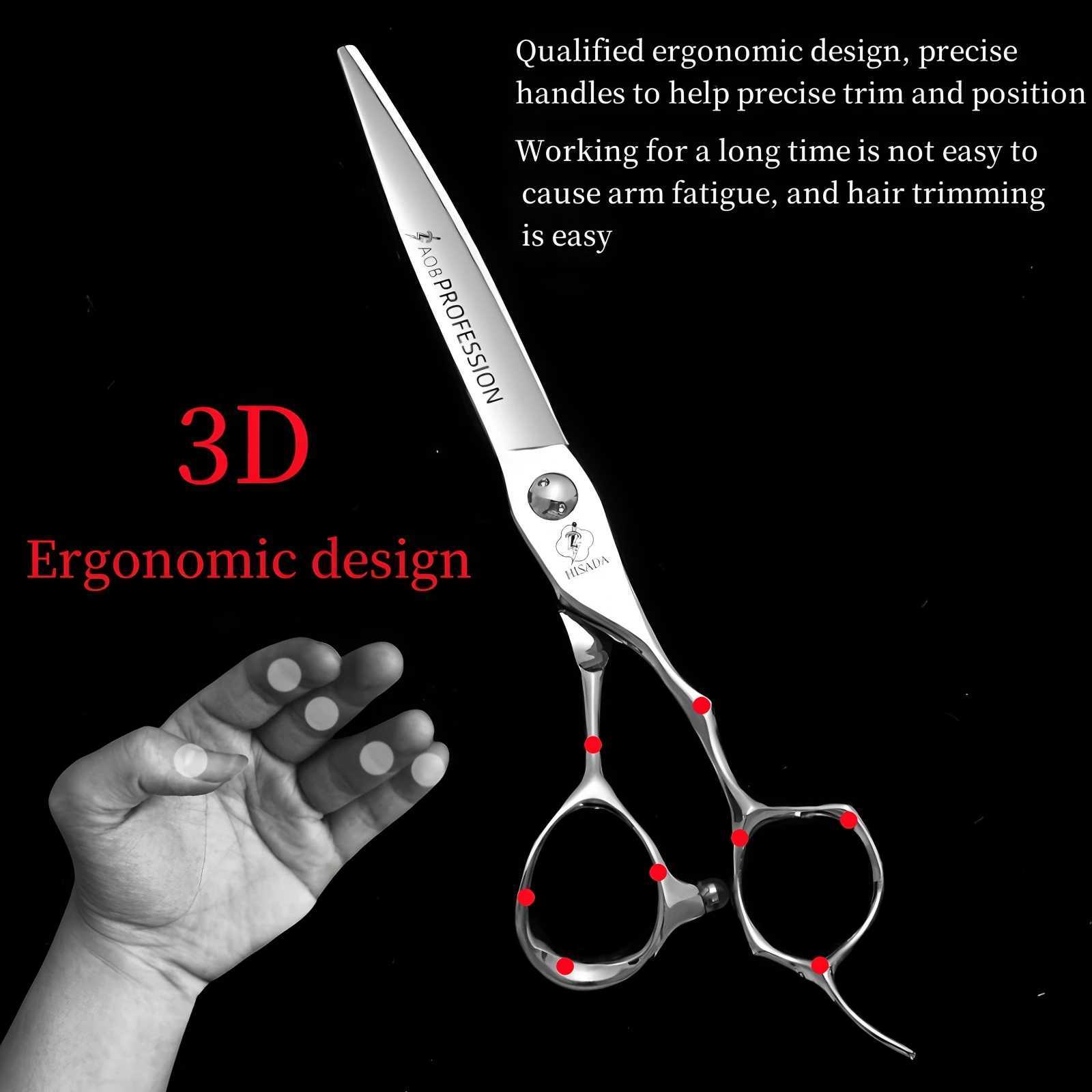 New HISADA Barber Scissors Professional High-End Hair Scissors 6.0/7.0-inch Barber Shop Scissors Japanese Handmade VG10 Material W250716