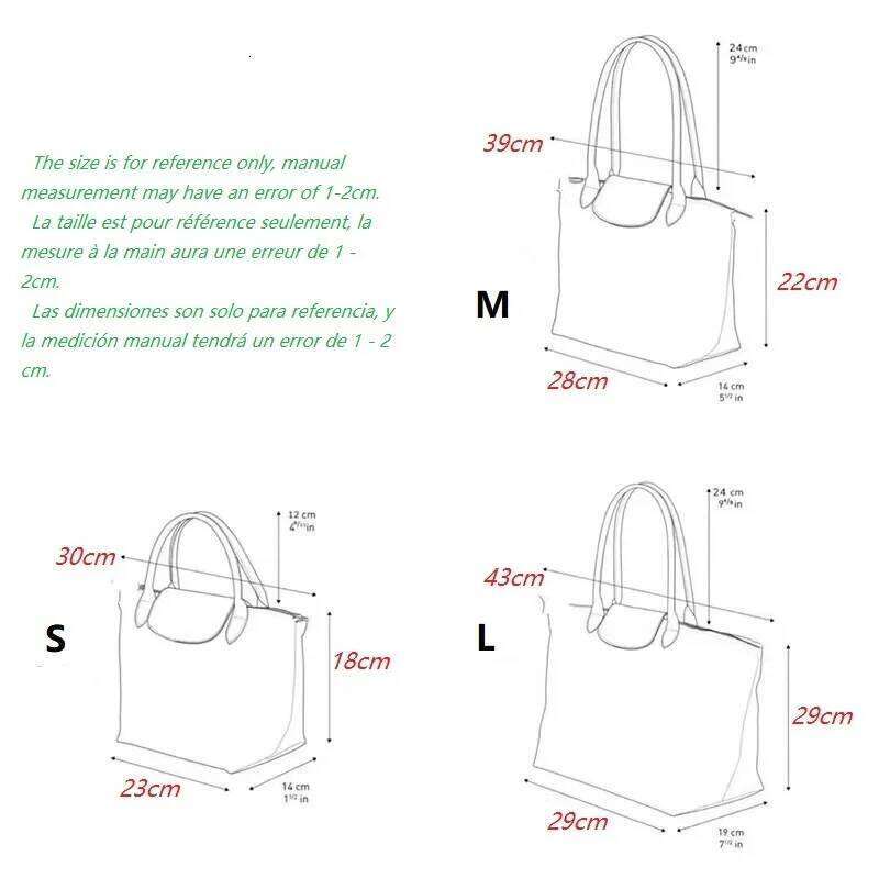 HOT Women Foldable hobo Classics Lady Tote Bag Embroidered Shoulder Bags Fashion Nylon Handbag short and long handles