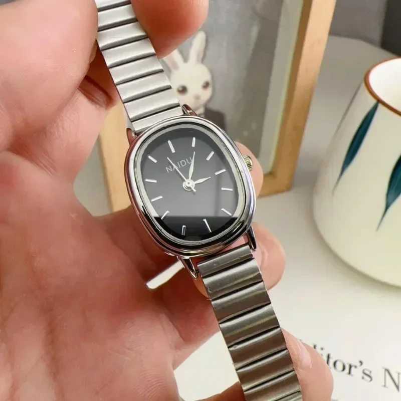 Brand Oval Dial Wen Stainless Steel Strap Luxury Ladies Quartz Wristwatches Dropsing Watches for Women Y250715