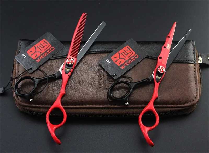 6 Inch Professional Hairdressing Scissors Barber Scissors Straight Thinning Hair Cutting Tool W250716