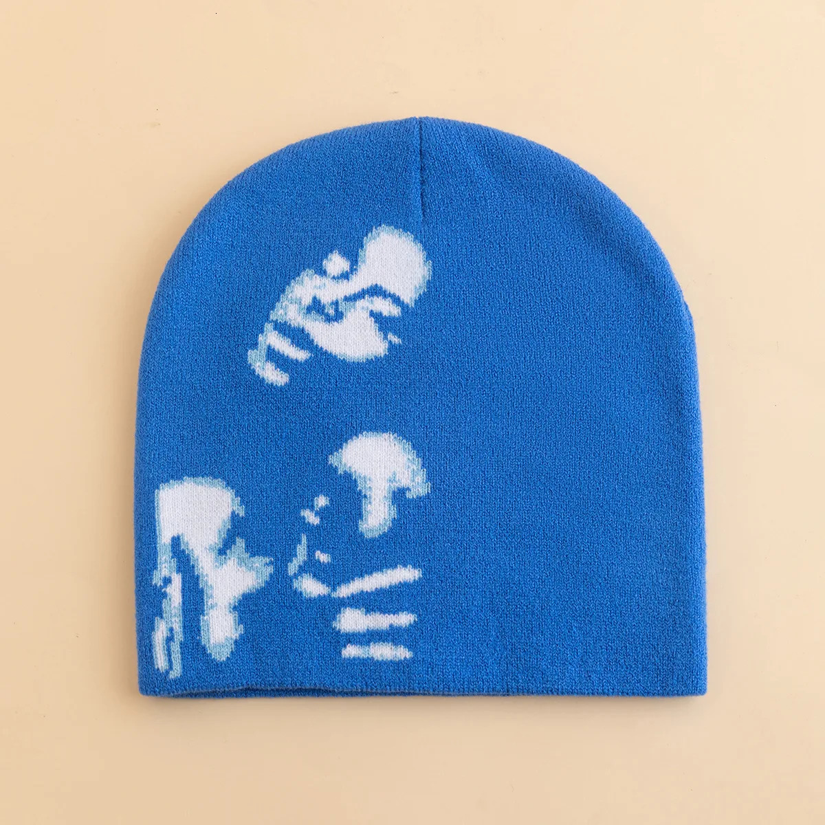 Fashion Printed Knitted Hat Women Men Couple Warm Y2K Beanies Bonnet Wool Skullies Hoods Lady Accessories Hip hop Gorra 250715
