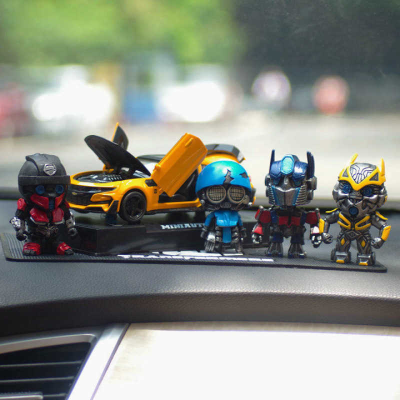 Transformers Optimus Prime Bumblebee Car Figurine Ornament Car Interior Decoration High-end Mens Personality S25716